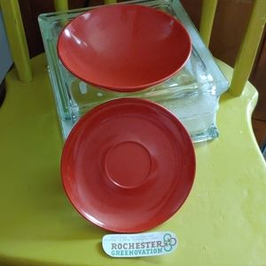 Vintage Holiday by Kenro Speckled Orange Dishes